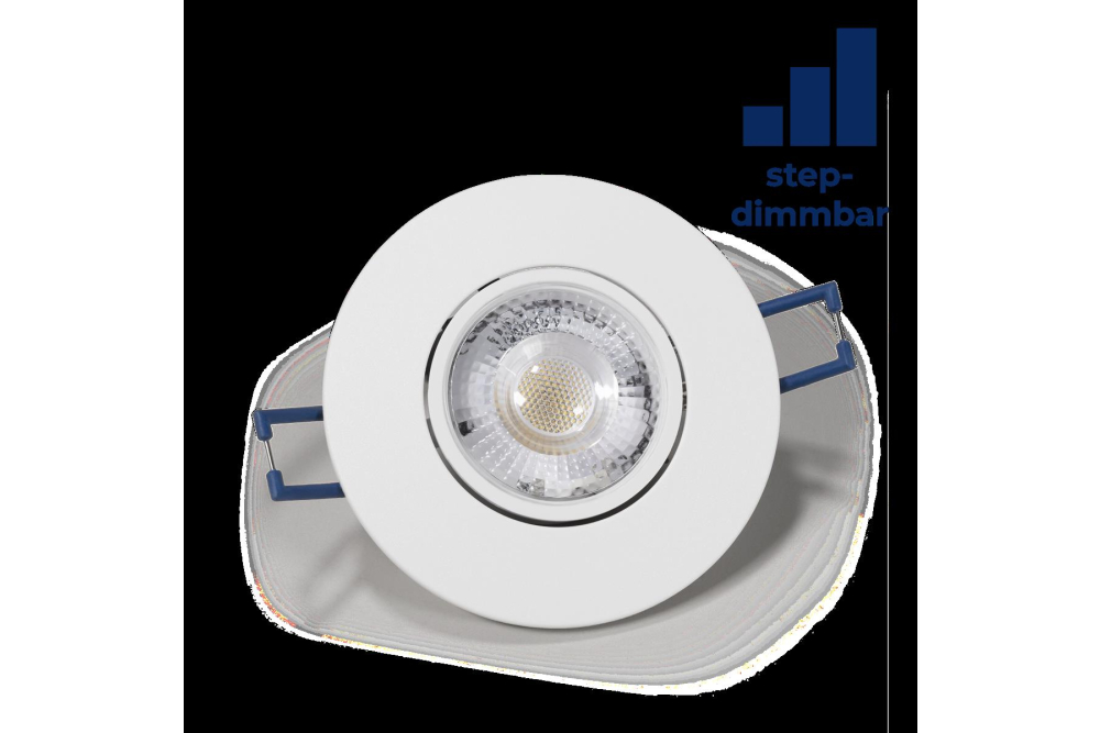 EL-313D LED-Einbauleuchte 4,5W, 450Lumen, 3000K, weiß, step-dimmbar