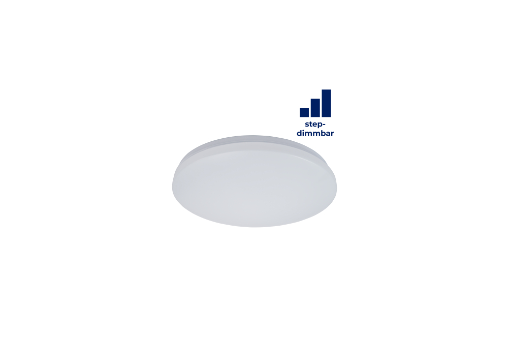 ILLUMI LED-Deckenleuchte 18W, 1440lm, Ø33cm, 3000K, step-dimmbar
