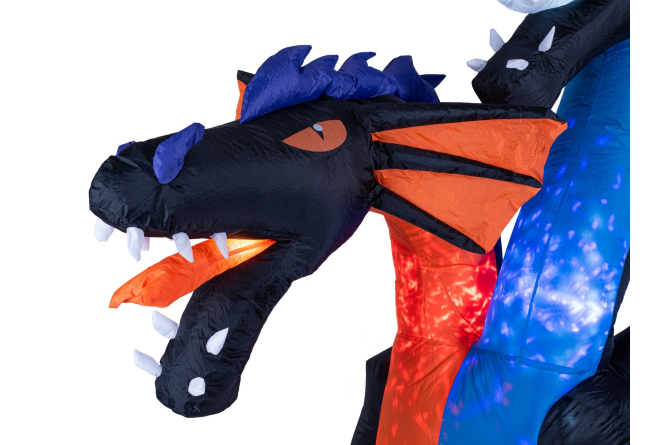 EUROPALMS Halloween Aufblasbare Figur Drache, animiert, 208cm