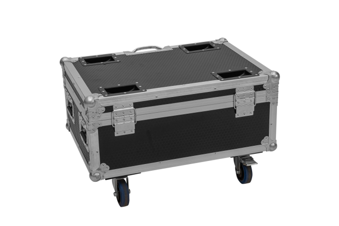 ROADINGER Flightcase 6x AKKU IP TL-3 QCL Trusslight CRMX mit Ladefunktion und Rollen