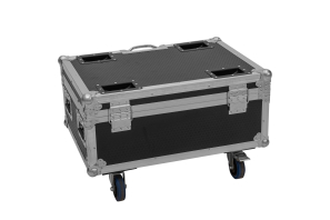 ROADINGER Flightcase 6x AKKU IP TL-3 QCL Trusslight CRMX mit Ladefunktion und Rollen