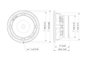 LAVOCE WAF061.80-16 6,5 Zoll  Woofer, Ferrit, Alukorb