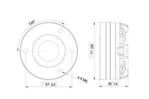 LAVOCE DN10.143 1 Zoll  Kompressionstreiber, Neodym