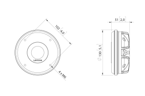 LAVOCE DN14.300TK 1,4 Zoll  Kompressionstreiber, Neodym