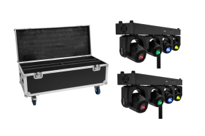 EUROLITE Set 2x LED TMH Bar S120 + Case mit Rollen