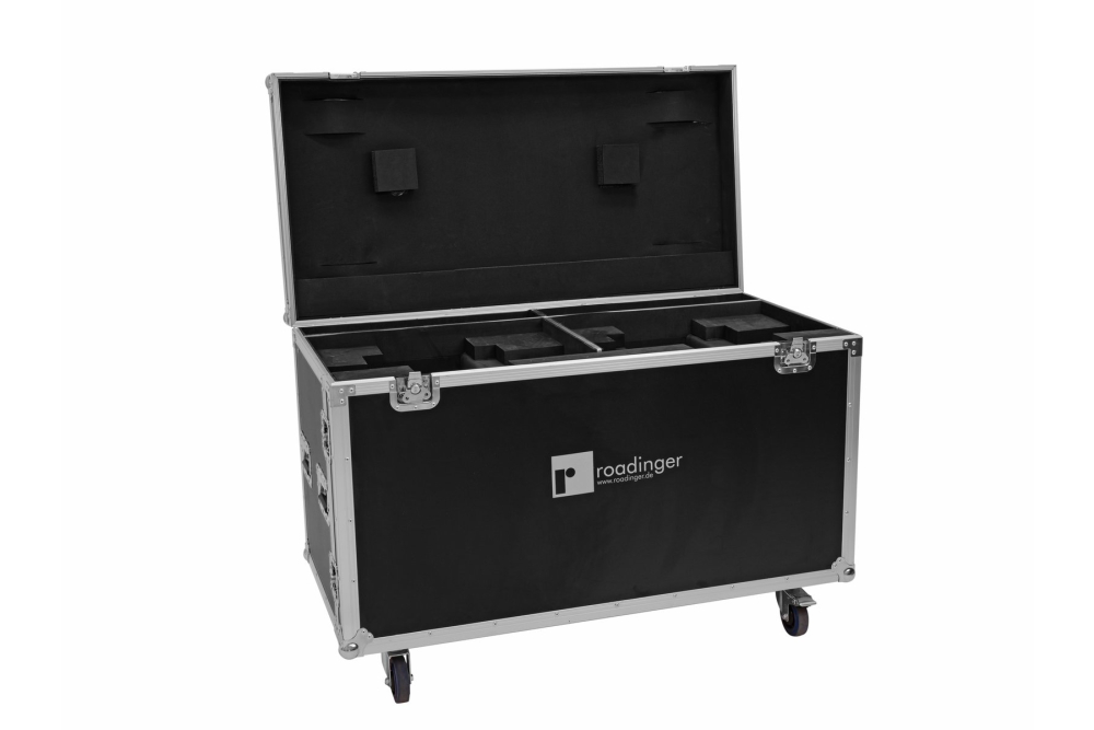 ROADINGER Flightcase 2x DMH-640 mit Rollen