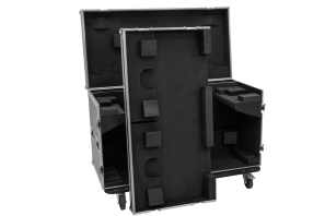 ROADINGER Flightcase 2x DMH-640 mit Rollen