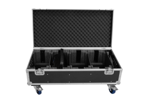 ROADINGER Flightcase 4x PLL-576 CW/WW mit Rollen