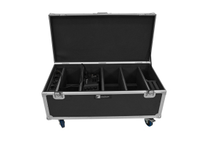 ROADINGER Flightcase 4x AKKU Multiflood IP 18x10W RGBW Wash CRMX mit Ladefunktion