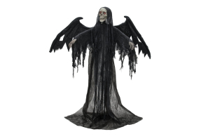 EUROPALMS Halloween Schwarzer Engel, 175x100x66cm