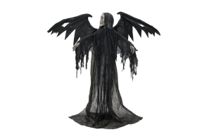 EUROPALMS Halloween Schwarzer Engel, 175x100x66cm