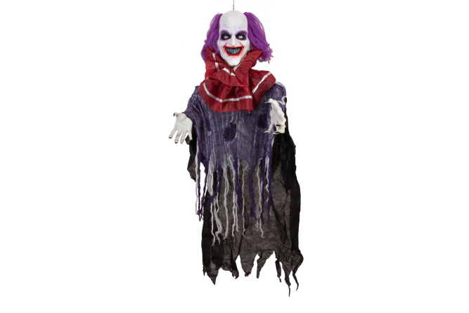 EUROPALMS Halloween Figur Clown Robby, animiert, 120cm