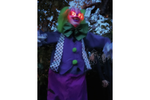 EUROPALMS Halloween Figur Clown Charly, animiert, 164cm