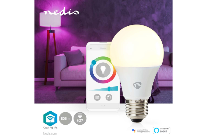 NEDIS SmartLife E27 LED Lampe RGB 9W 806lm