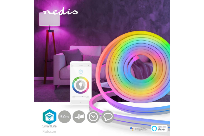 NEDIS SmartLife LED Streifen RGB 480lm IP65