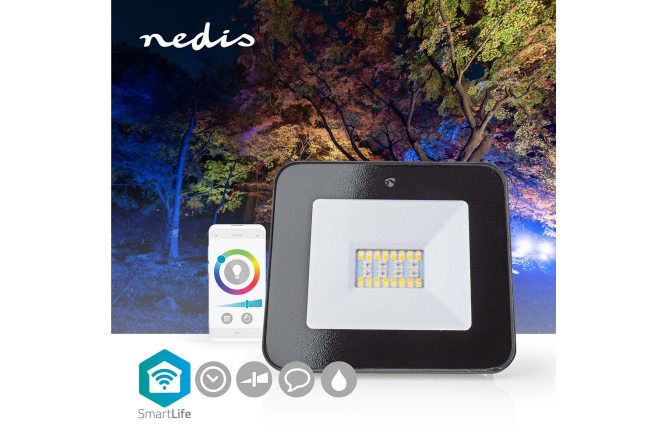 NEDIS SmartLife Außenstrahler 20W 1600lm RGB + ww / cw