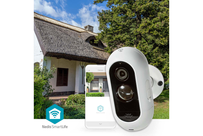 NEDIS SmartLife HD Außenkamera WIFICBO30WT mit...