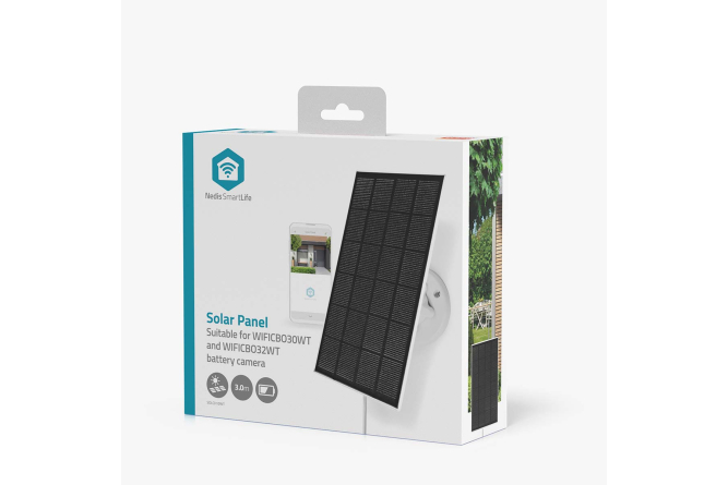 NEDIS SmartLife Solarpanel für Außenkamera WIFICBO30WT