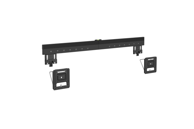 NEDIS feste ultraflache TV-Wandhalterung 43"-100" Stahl schwarz bis 75KG