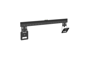 NEDIS feste ultraflache TV-Wandhalterung 43"-100" Stahl schwarz bis 75KG