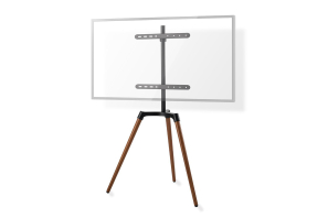 NEDIS 3.Bein Staffelei Design TV-Ständer 50"-65" Aluminium/Stahl schwarz bis 35KG