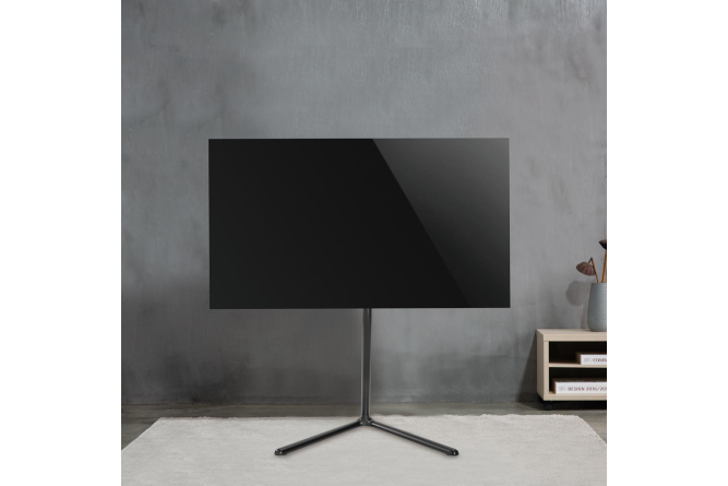 NEDIS V-Design TV-Bodenständer 49"-70" Stahl schwarz bis 40KG