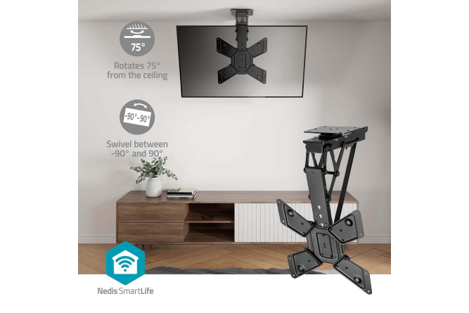 NEDIS motorisierter TV-Deckenhalter 23"-65" (Wifi/App) bis 30KG