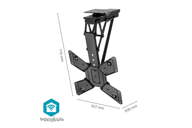 NEDIS motorisierter TV-Deckenhalter 23"-65" (Wifi/App) bis 30KG