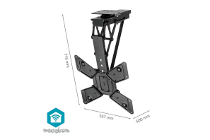 NEDIS motorisierter TV-Deckenhalter 23"-65" (Wifi/App) bis 30KG