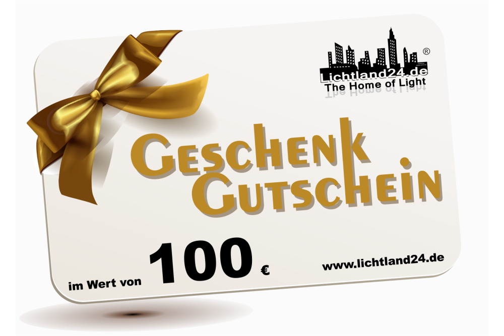 100 € Lichtland24.de Geschenk-Gutschein für jeden Anlass