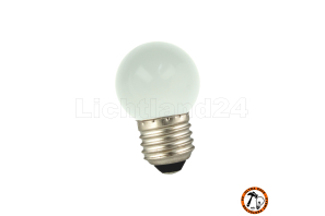 E27 City LED - 1 Watt G45 Tropfenlampe satiniert warmweiß 2650K (vergl. 7W)