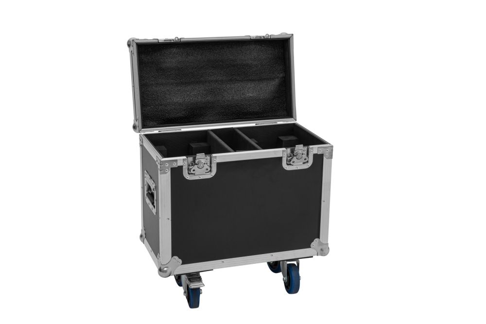 ROADINGER Flightcase 2x TMH-B120 mit Rollen