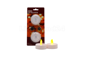 2er Pack LED Jumbo Teelichter inkl. Batterien