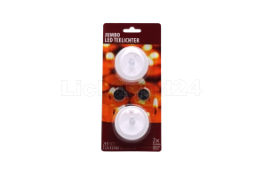 2er Pack LED Jumbo Teelichter inkl. Batterien