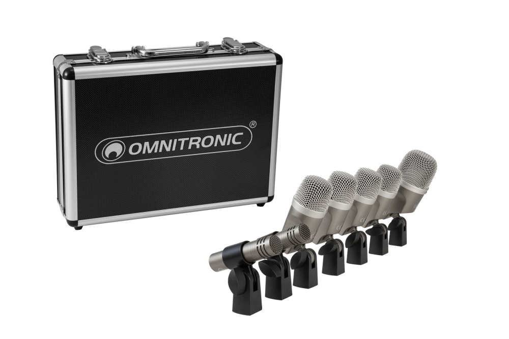 OMNITRONIC MIC 77-7LMH MK2 Schlagzeug-Mikrofonset