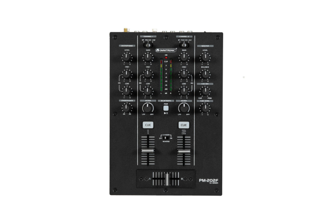 OMNITRONIC PM-202F 2-Kanal-DJ-Mixer mit Filter und Bluetooth