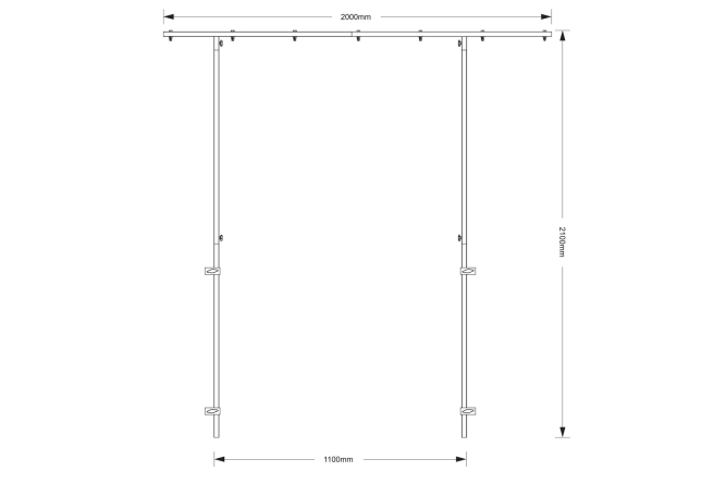 OMNITRONIC Überbaurahmen für DJ Stand