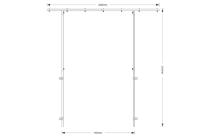 OMNITRONIC Überbaurahmen für DJ Stand