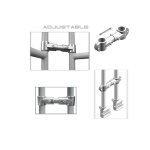 GUIL TMQ-02/440 Bühnengeländer 188 cm Aluminium...