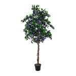 EUROPALMS Bougainvillea, lavendel, Kunstpflanze, 180cm