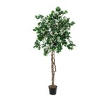 EUROPALMS Bougainvillea, Kunstpflanze, weiß, 180cm