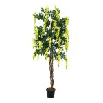 EUROPALMS Goldregenbaum, Kunstpflanze, gelb, 180cm