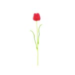 EUROPALMS Kristalltulpe Kunstblume rot 61cm 12er-Set