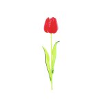 EUROPALMS Kristalltulpe Kunstblume rot 61cm 12er-Set