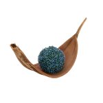 EUROPALMS Künstliche Graskugel blau Ø 22 cm