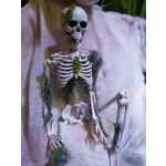 EUROPALMS Halloween Skelett mit Moos, 40cm
