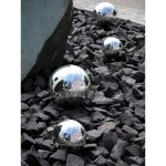 EUROPALMS Dekokugel Ø 20 cm silber hochglänzend