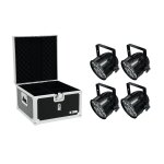 EUROLITE Set 4x LED PAR-56 QCL Short sw + EPS Case