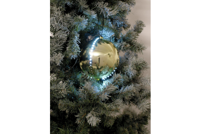 EUROPALMS LED Snowball 15cm, gold