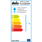Classic E14 Illu Lichterkette 25 M / 40 Fassungen - schwarz